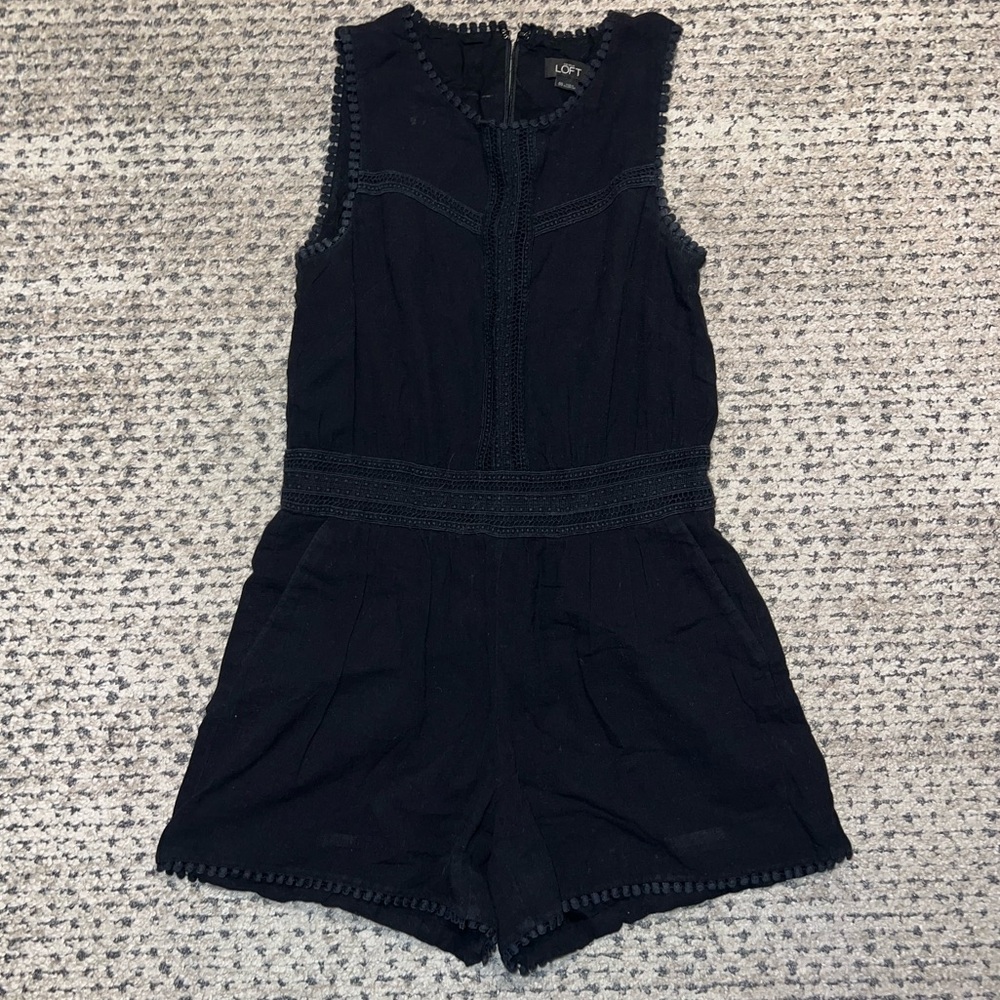 Black eyelet lace Romper